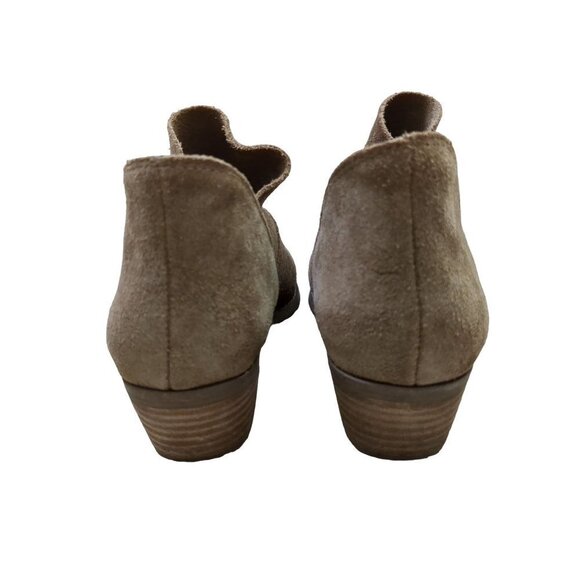 Lucky Brand Fahmida Ankle Bootie Boot Tan Suede Leather Womens 6.5 - Picture 4 of 8
